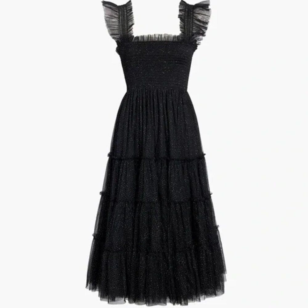 The Tulle Ellie Nap Dress - Black Tulle – Hill House Home